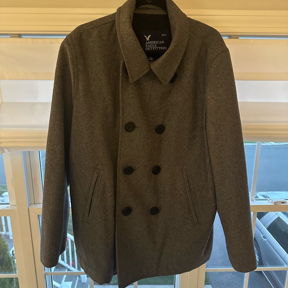 Gray Wool Men’s Pea Coat from American Eagle size large